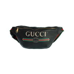 GUCCI Leather Belt Crossbody Bum Bag Body